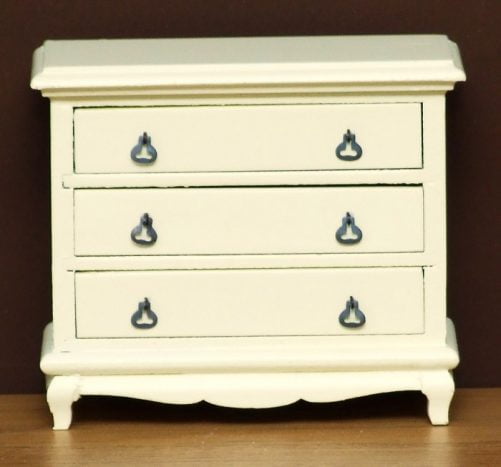 Cream Dolls house chest of drawers